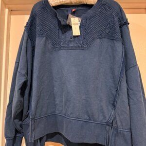 Pilcro Pintuck Sweatshirt from Anthropologie